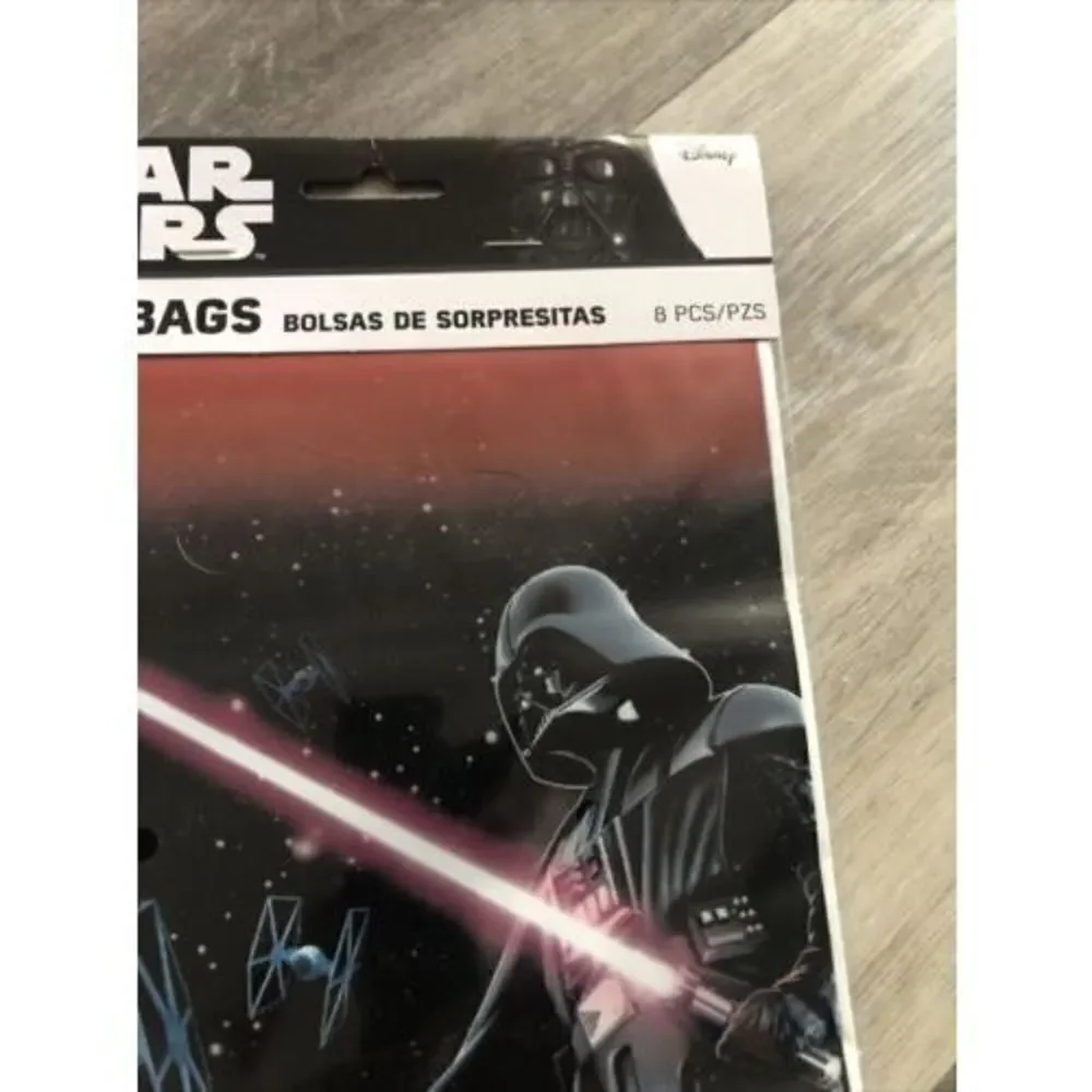 Star Wars Darth Vader Birthday Party Loot Bags. 8 Pieces.